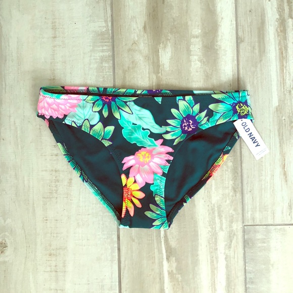 Old Navy Other - 3/$15 Green floral bikini bottoms
